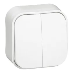 Ключ Legrand електрически интериорен сериен открит монтаж, сх. 5, 10 A, бял, Forix