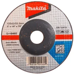 Диск Makita карбофлексен за шлайфане на метал 125х22.2х6 мм, D-18465