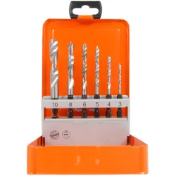 Свредло Projahn за дърво с шестостенна опашка 1/4  3-10 мм, CV, 6 бр.