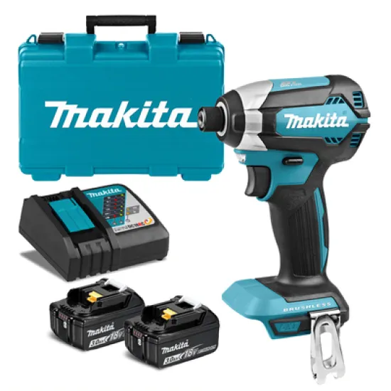 Гайковерт Makita акумулаторен ударен 18 V, 3 Ah, 170 Nm, 1/4, DTD153RFE