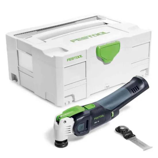 Инструмент Festool многофункционален осцилатор акумулаторен без батерия и зарядно 18 V, 10 000-19 500 вибр./мин, Vecturo OSC 18 Li E-Basic