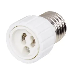 Преход Vivalux за фасунга  230 V, E27 към GU10, max 1x35 W, ф 35 мм, 53 мм, бял