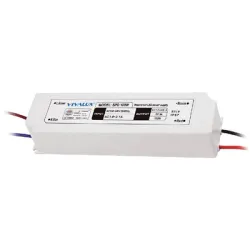 Трансформатор Vivalux за LED ленти влагозащитени 220 V / 12 V DC, 100 W, IP67, SPD Slim LED