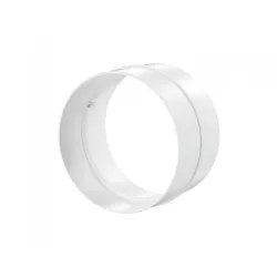 Съединител Vents за кръгъл въздуховод от PVC ф 125 мм, бял Съединител Vents за кръгъл въздуховод от PVC ф 125 мм, бял