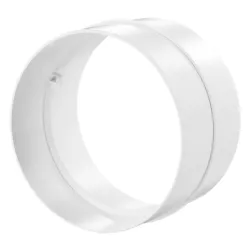 Съединител Vents за кръгъл въздуховод от PVC ф 150 мм, бял, ф 150 мм, 313 Съединител Vents за кръгъл въздуховод от PVC ф 150 мм, бял, ф 150 мм, 313