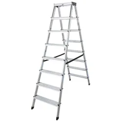 Стълба Krause алуминиева двустранна домакинска 2x8 бр., 1.85 м, 150 кг, Monto Dopplo