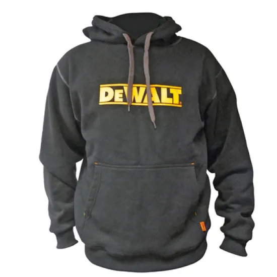 Суичър DeWALT работен с дълъг ръкав ватиран размер XXL, черен, Hooded Black