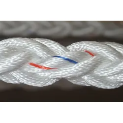 Въже Cangos синтетично обезопасително усилено ф 14 мм, 4300 кг, бяло