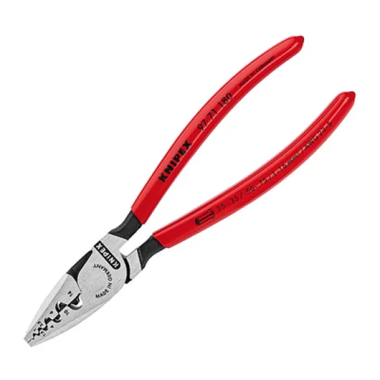 Клещи Knipex кербовъчни за кабелни накрайници 180 мм, 97 71 180 Клещи Knipex кербовъчни за кабелни накрайници 180 мм, 97 71 180