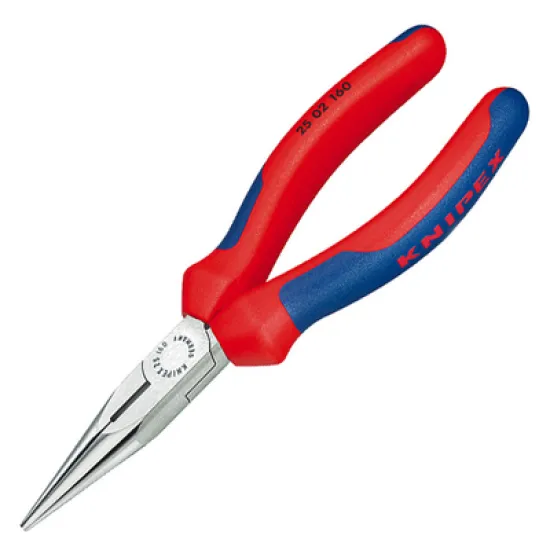 Клещи Knipex телефонни островърхи прави, с изолация 160 мм, 2.5 мм, 25 02 160