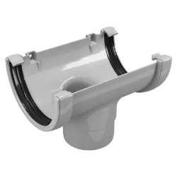 Казанче Devorex водосточно за улук ф 80х120 мм, сиво, PVC, Classic 120