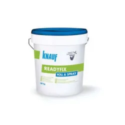 Шпакловка Knauf за гипскартон готова, фина 28 кг, синьо-зелен, Readyfix Roll&Spray Шпакловка Knauf за гипскартон готова, фина 28 кг, синьо-зелен, Readyfix Roll&Spray