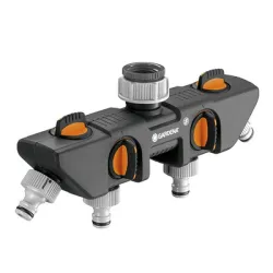 Разклонител Gardena за маркуч бърза връзка-женска резба пластмасов четирипътен 3/4 - 1 Разклонител Gardena за маркуч бърза връзка-женска резба пластмасов четирипътен 3/4 - 1