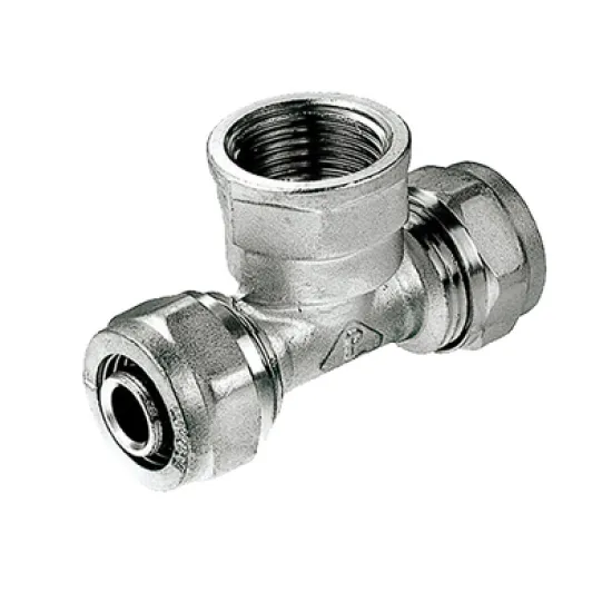 Тройник General Fittings за Pex-Al-Pex тръби женски ф 16 мм x 1/2, 10 bar