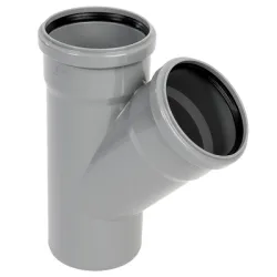 Разклонител Pestan PP за канализация с уплътнител ф 50 мм, 45 ° Разклонител Pestan PP за канализация с уплътнител ф 50 мм, 45 °