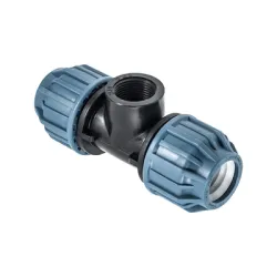 Тройник Elysee PP бърза връзка за PE тръби вътрешна резба ф 90 мм x 3, 10 bar, 333 Тройник Elysee PP бърза връзка за PE тръби вътрешна резба ф 90 мм x 3, 10 bar, 333