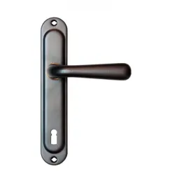 Дръжка Sonico реверсивна за обикновена брава с цял шилд 220х40 мм, 70 мм, черна, Sofia Дръжка Sonico реверсивна за обикновена брава с цял шилд 220х40 мм, 70 мм, черна, Sofia