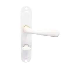 Дръжка Sonico реверсивна за сервизна брава с цял шилд 230х40 мм, 90 мм, бяла, Sofia