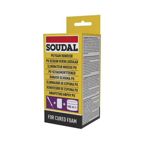 Препарат Soudal за почистване на полиуретанова пяна 0.1 л, PU Remover