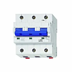 Прекъсвач Schrack Technik автоматичен триполюсен за DIN шина 100 A, 400 V, 6 kA, крива C, 3P, BR Прекъсвач Schrack Technik автоматичен триполюсен за DIN шина 100 A, 400 V, 6 kA, крива C, 3P, BR