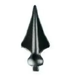 Връх Nova-Ferr декоративен за ограда от ковано желязо 60х135 мм, ф 15 мм, Siena Връх Nova-Ferr декоративен за ограда от ковано желязо 60х135 мм, ф 15 мм, Siena