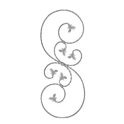 Пано alWayService от ковано желязо декоративно 12x6 мм, 350x870 мм Пано alWayService от ковано желязо декоративно 12x6 мм, 350x870 мм