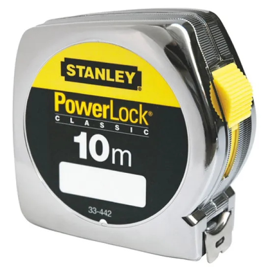 Ролетка Stanley хромирана  10 м, Powerlock