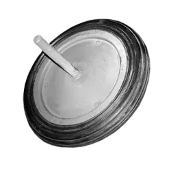 Колело Vega промишлено метално с каучуков бандаж с ос 350 мм