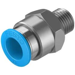 Съединител Festo пневматичен шлаух - резба 1/4, шлаух 12 мм, QS-1/4-12 Съединител Festo пневматичен шлаух - резба 1/4, шлаух 12 мм, QS-1/4-12