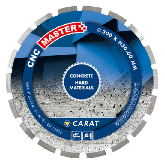 Диск Carat диамантен за мокро рязане 500x25.4 мм, 10 мм, CNCM