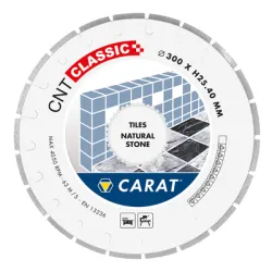 Диск Carat диамантен за мокро рязане на гранит, мрамор, камък и скални материали 300x25.4 мм, 10 мм, CNTC Диск Carat диамантен за мокро рязане на гранит, мрамор, камък и скални материали 300x25.4 мм, 10 мм, CNTC