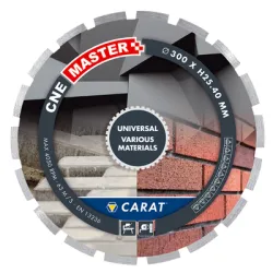 Диск Carat диамантен за мокро рязане универсален 400x25.4 мм, 10 мм, CNEM Диск Carat диамантен за мокро рязане универсален 400x25.4 мм, 10 мм, CNEM