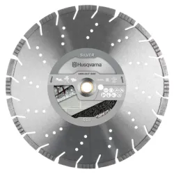 Диск Husqvarna Construction диамантен за сухо и мокро рязане на бетон, тухли и керемиди 350x25.4 мм, 10 мм, Vari-Cut S65 Диск Husqvarna Construction диамантен за сухо и мокро рязане на бетон, тухли и керемиди 350x25.4 мм, 10 мм, Vari-Cut S65