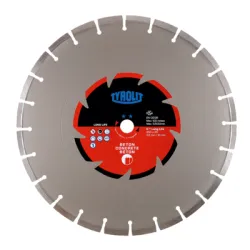 Диск Tyrolit диамантен за сухо рязане на армиран бетон и скални материали 350x20x3 мм, 10 мм, Standart DCC** LL Диск Tyrolit диамантен за сухо рязане на армиран бетон и скални материали 350x20x3 мм, 10 мм, Standart DCC** LL
