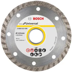 Диск Bosch диамантен за сухо рязане универсален 125x22.23x2 мм, 7 мм, Eco for Universal Диск Bosch диамантен за сухо рязане универсален 125x22.23x2 мм, 7 мм, Eco for Universal