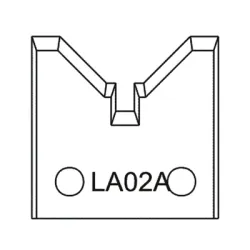 Нож Dena профилен за универсална фрезова глава 40х4 мм, LA02A