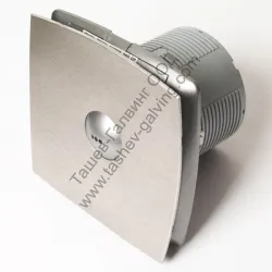 Вентилатор Cata за стенен монтаж квадратен с автоматична клапа 15 W, 100 м3/ч, 150х150х125 мм, ф 100 мм, инокс, X-MART INOX MATIC