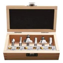 Фрезер Makita за дърво профилен комплект ф 8 мм, 6 бр.