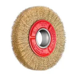 Четка SIT за шмиргел  дискова, от стоманена тел с месинг, ф 150х38х25 мм, CE4153