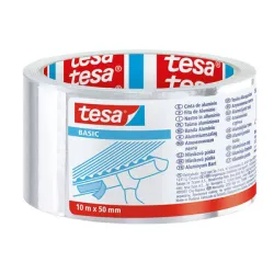 Лента Tesa ремонтна самозалепваща се алуминиева, 50 мм, 10 м, сребърна, Basic 58588 Лента Tesa ремонтна самозалепваща се алуминиева, 50 мм, 10 м, сребърна, Basic 58588