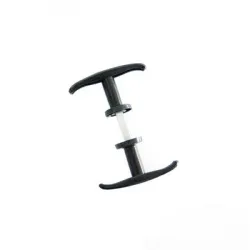 Дръжка Estebro® за плъзгащи се врати лята 96х46 мм, черна Дръжка Estebro® за плъзгащи се врати лята 96х46 мм, черна