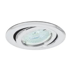 Тяло Vivalux за луничка с насочване за вграждане 50 W, 12 V, 20 IP, Gx5.3, 97 мм, хром, NOX SL215