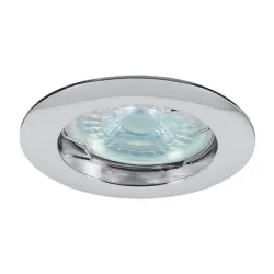 Тяло Vivalux за луничка за вграждане стационарна 50 W, 12 V, 20 IP, Gx5.3, 76 мм, хром, Ring SL514