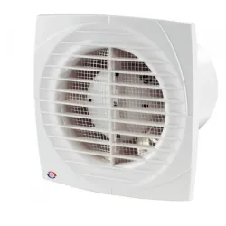 Вентилатор Vents за стенен монтаж квадратен 14 W, 95 м3/ч, 150х150х108.5 мм, ф 100 мм, бял, D 100