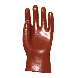Ръкавици Eurotechnique PVC  размер 10, 270 мм, тъмночервени, 3520