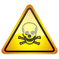 Знак Totem лепенка предупредителен Внимание! Токсични материали 145х145 мм Знак Totem лепенка предупредителен Внимание! Токсични материали 145х145 мм
