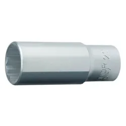 Вложка Unior милиметрова с вътрешен 12-стен удължена 17 мм х 1/2, 77 мм, 190/1L