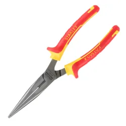 Клещи Stanley телефонни островърхи прави, с изолация 210 мм, FatMax VDE