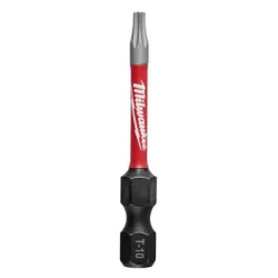 Накрайник бит Milwaukee TX Torx торсионен TX10, 1/4'', 50 мм, Shockwave Impact Duty Накрайник бит Milwaukee TX Torx торсионен TX10, 1/4'', 50 мм, Shockwave Impact Duty