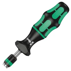 Отвертка Wera динамометрична с държач за битове 1/4 x 155 мм, 2.5-11.5 in. lbs., Kraftform Series 7400 Отвертка Wera динамометрична с държач за битове 1/4 x 155 мм, 2.5-11.5 in. lbs., Kraftform Series 7400